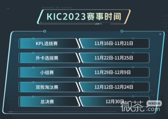 王者荣耀2023KIC选拔赛比赛时间详情图2