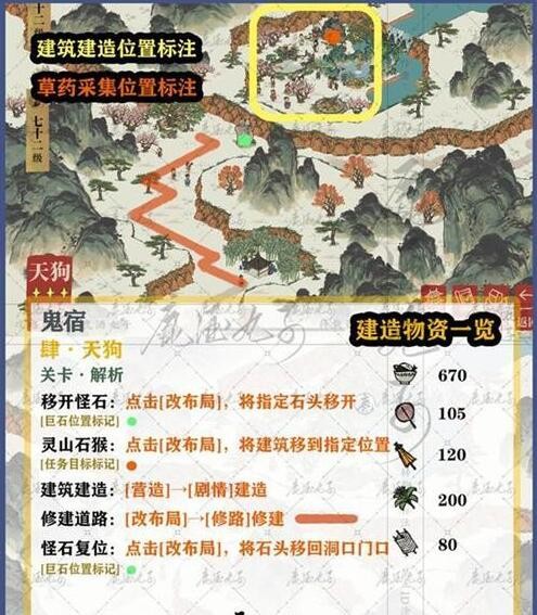 江南百景图天狗攻略 鸡鸣山鬼宿关卡四天狗怎么过图1