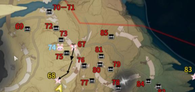 鸣潮荒石高地位置怎么找 鸣潮荒石高地收集路线分享图7