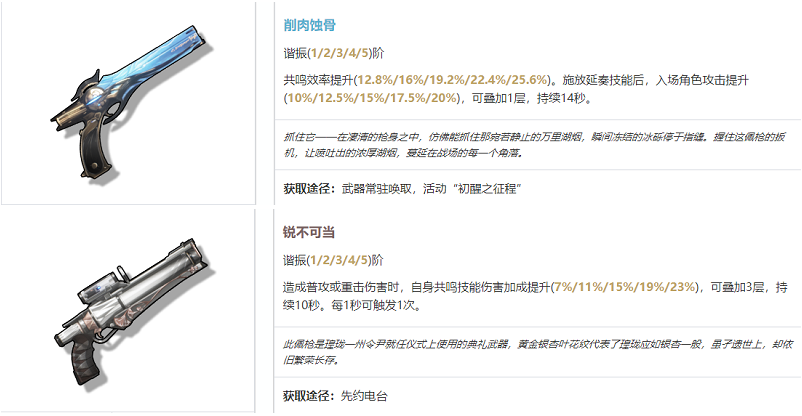 鸣潮秋水武器怎么选 鸣潮秋水武器搭配分享图2