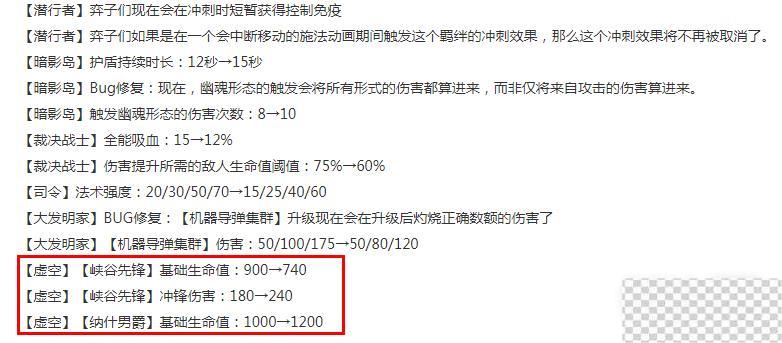 云顶之弈13.14版本正式服虚空削弱介绍图2