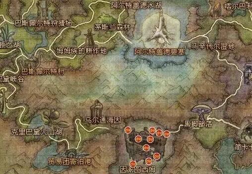 永恒之塔奥德采集1-499采集路线一览图2