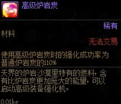 dnf高级炉岩炭绝版说明图1