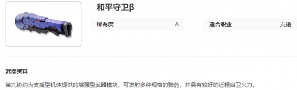 艾塔纪元和平守卫β有什么特点 和平守卫β图鉴一览图2