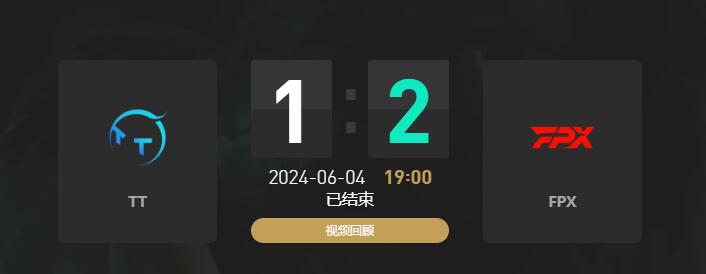 lol夏季赛TT vs FPX赛况介绍图1