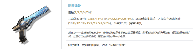 鸣潮炽霞武器选择推荐攻略分享图1