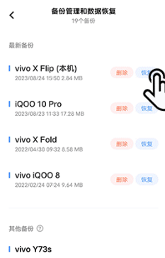 vivo云服务怎么恢复备份 vivo云服务恢复备份方法图3